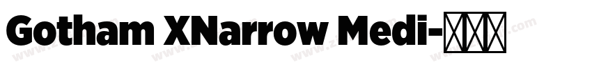 Gotham XNarrow Medi字体转换